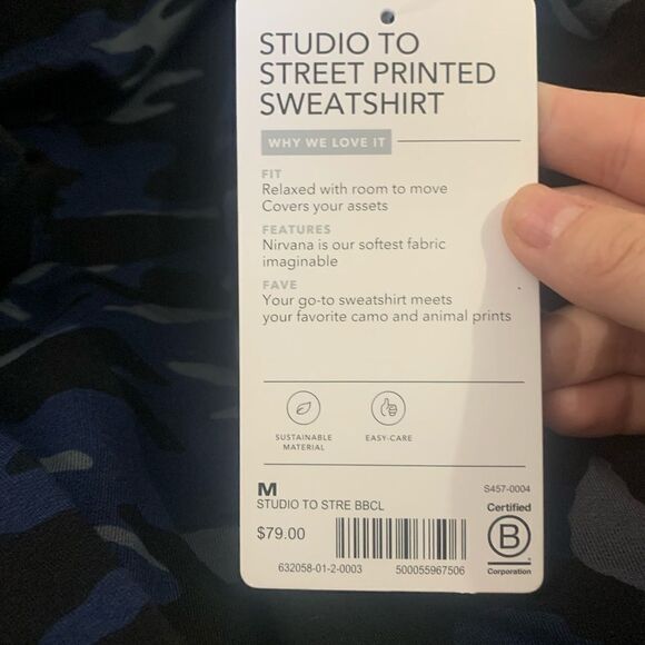Athleta Studio to Street Printed Sweatshirt - Picture 4 of 6